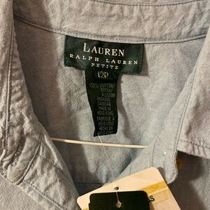 Ralph Lauren Size 12P lite blue shirts